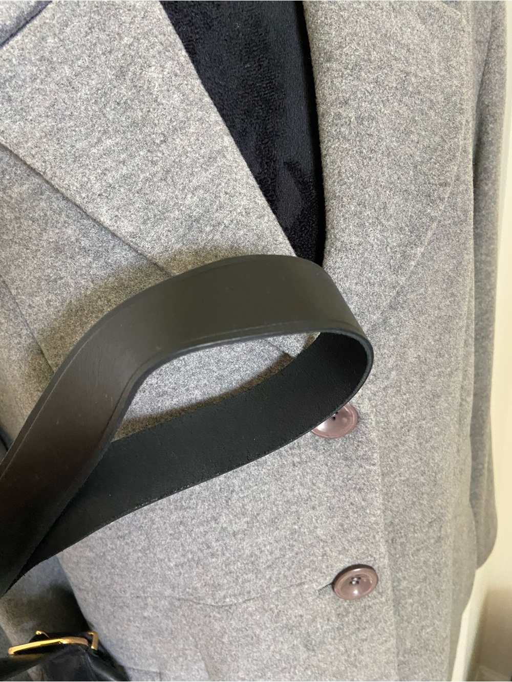 Madewell Black Leather Crescent Belt Bag - Picture 4 of 5